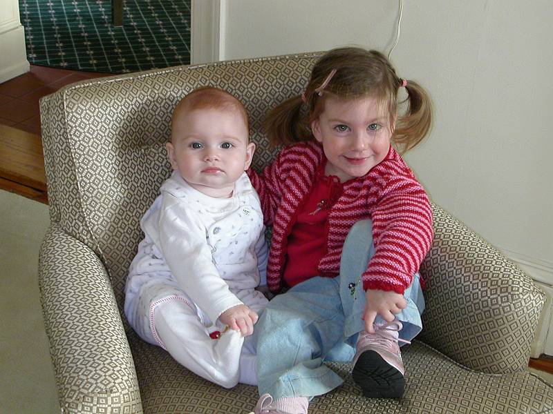 Cousins on Sofa