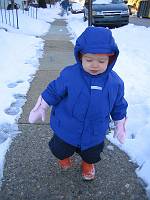  Next day, 17F and windy, we have gloves.