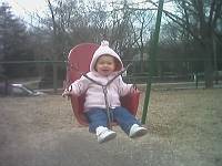  Trying out the bigger swings.