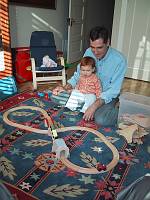  Peter's Parents Visit - Trains with Dad