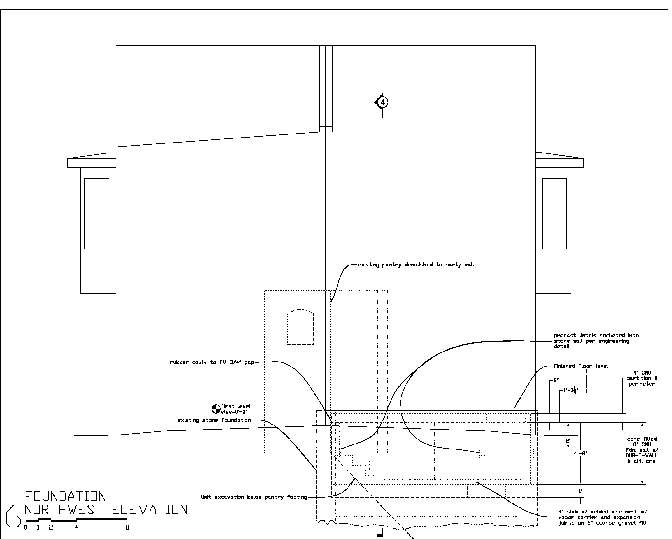 106 Foundation Northwest Elevation