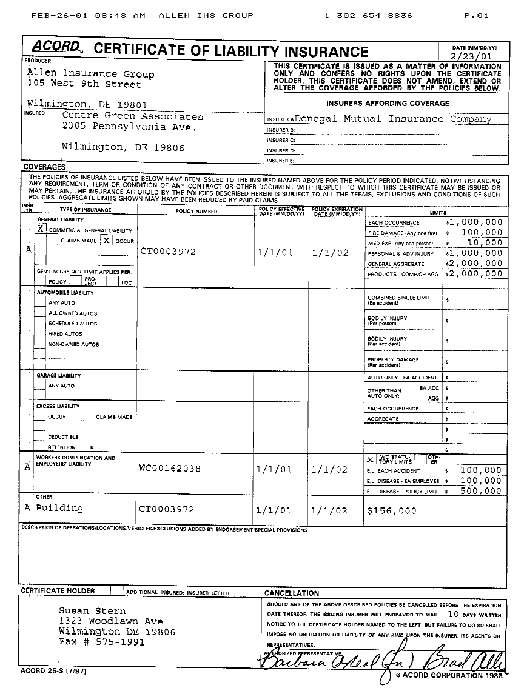 000006 Contractor's Insurance