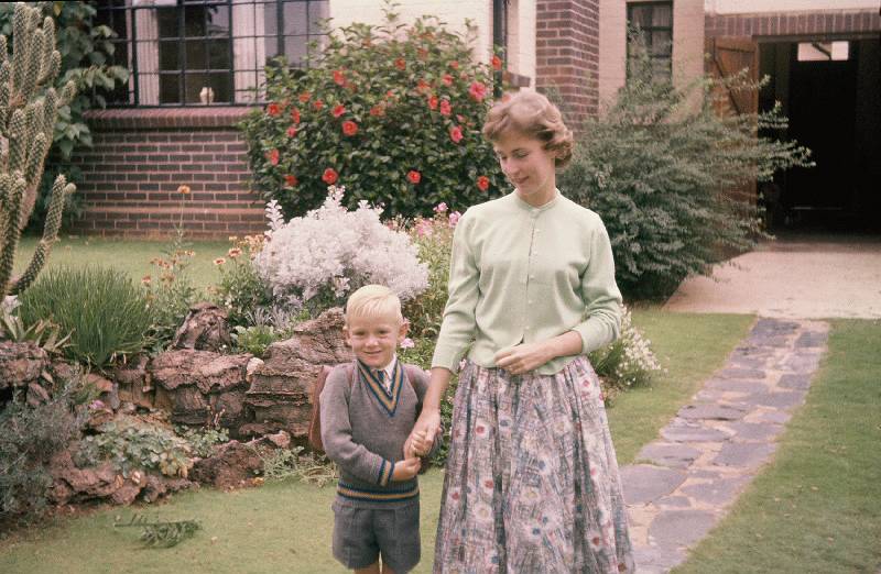 1960 Wendy Joan Alborough and Michael Else at 20 Linden Road, Johannesburg