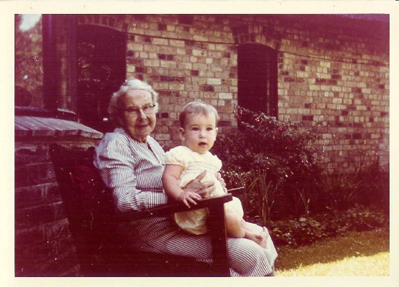 1963 Christmas, Anita Helena Alma Carbarns nee Delamare (mother of Grace Alborough, b. 1875) and Andrew James Allan, Ixopo Natal