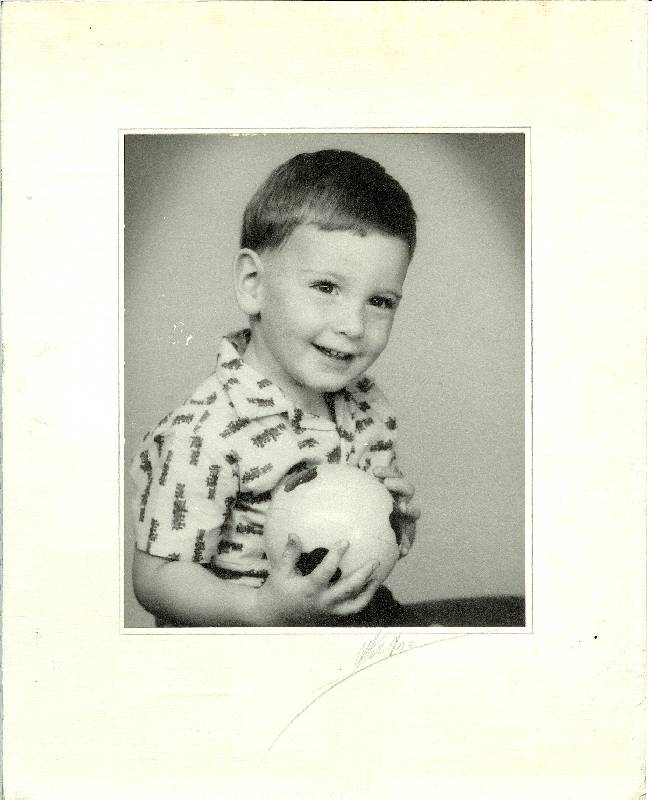 1966 Alwyn Peter Allan with Ball Age 2 Train Shirt, Johannesburg