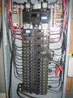 e) Water in Service Panel