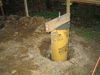  Bolts will attach beams.