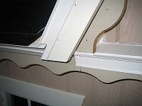  Front dormer gable had flat surface prone to standing water, so we drip-edged and sloped it.